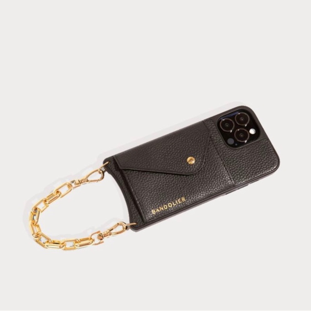 Bandolier Astrid Pebble Leather Wristlet